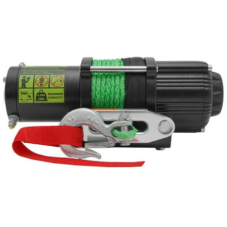 Daystar P000025 Winch ATV/UTV Winch 12V 4500lb 50' Synth Rope Hawse Fairlead