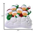 thumbnail image 6 of Personalized Snowball Fight Family of 6 Christmas Ornament 2024 - Our First Christmas Together Decor, 6 of 10