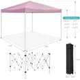 thumbnail image 4 of M optimized 10' x 10' Heavy Duty Pop Up Canopy with Mosquito Net, Instant Outdoor Shelter Large Canopy Tent for Outside, Gazebo with Mesh Sidewalls for Party, Backyard, Camping, 4 of 7