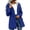 Blue, variant on Women's Cinched Waist Hooded Waterproof Windbreaker Full Zip Roll Up Sleeve Jacket With Side Pockets All Season Outdoor Hiking Daily Casual Outer Garment Orange XXL