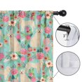 thumbnail image 4 of Blackout Kids Curtains,Golden Retriever Dog and Flowers Childrens Insulated Curtains Set Of 2,Bedroom Essentials,Toddler Room Decor 52x63in(132x160cm), 4 of 4