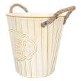 thumbnail image 2 of Iron Art Flowerpot Practical Plants Container Gardening Flower Pot with Handle, 2 of 9
