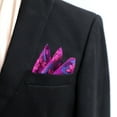 thumbnail image 4 of Eoperou 3Pcs/Set Men Exquisite Plum Pattern Tie Pocket Scarf Cufflinks Set Vibrant Color Tie Handkerchief Brooch Cufflinks Set Suit Accessories, 4 of 8