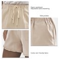 thumbnail image 1 of Pantalones cortos de algodón color puro de la cintura elástica de los pantalones cortos de las mujeres amigables con la piel con las borlas para la playa ANGGREK Otros, 1 of 6