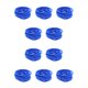 thumbnail image 3 of Jumpingount 10 piezas de bandas para el cabello mixtas ajustables sólidas para la escuela de alta elasticidad soporte protector para coletas azul real 10piezas, 3 of 6