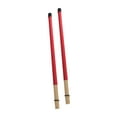 thumbnail image 2 of 2 uds varillas baquetas cepillos de tambor de madera accesorios de tambor con mango de goma instrumento de percusión baquetas para adultos princ Rojo CUTICAT Baquetas, 2 of 8
