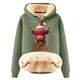 thumbnail image 1 of WILLBEST Sudadera con Capucha para Mujer, Estampado Navideño de Vaca, Cálida XXXXX-Grande, 1 of 4