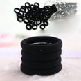 thumbnail image 4 of EeaseMX 200 gomas elásticas para el pelo, de alta elasticidad, para adultos y niños (negras), 4 of 7
