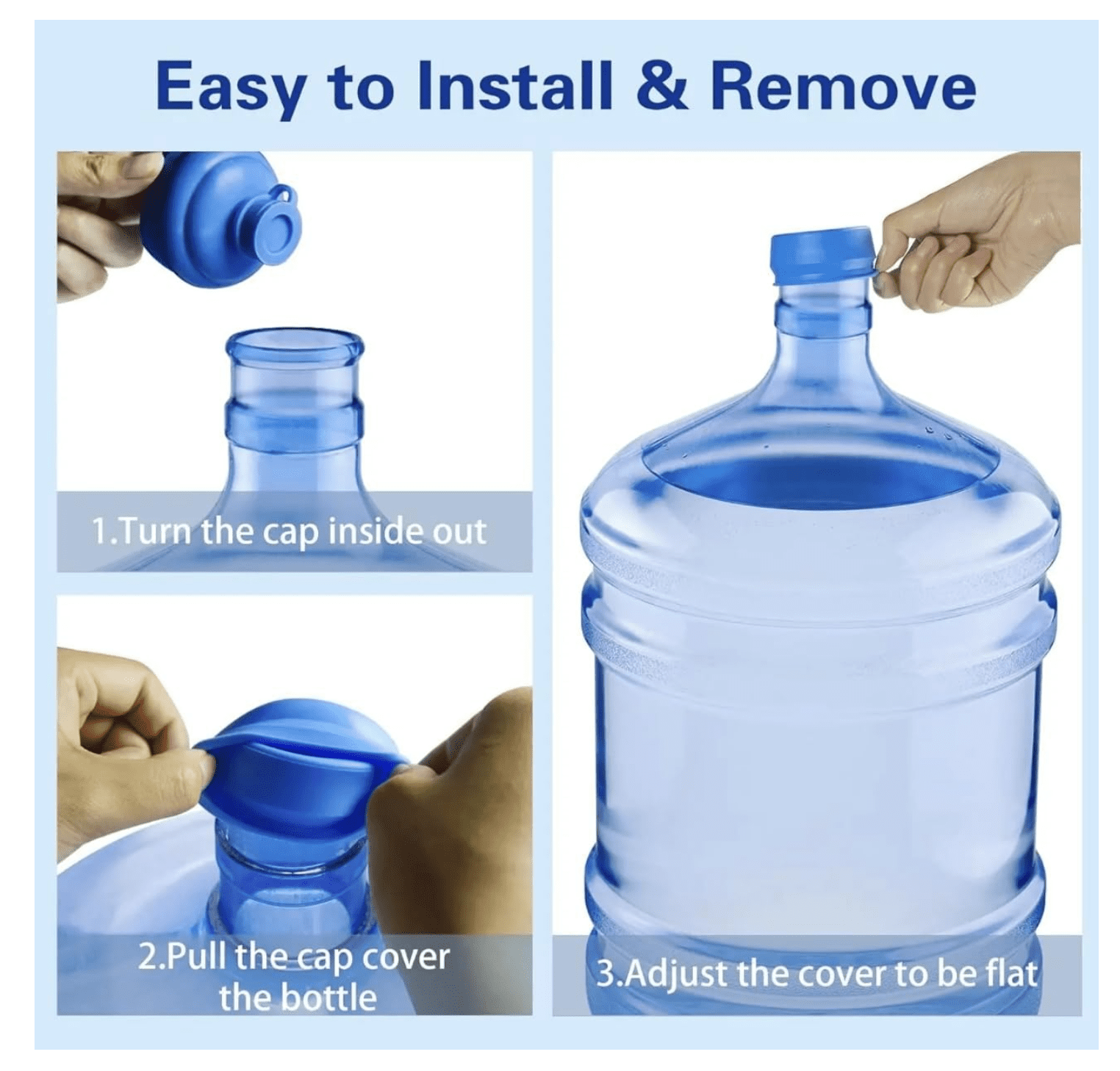 EcoForm 5 Gallon Reusable Water Bottle (Including Silicone Cap)