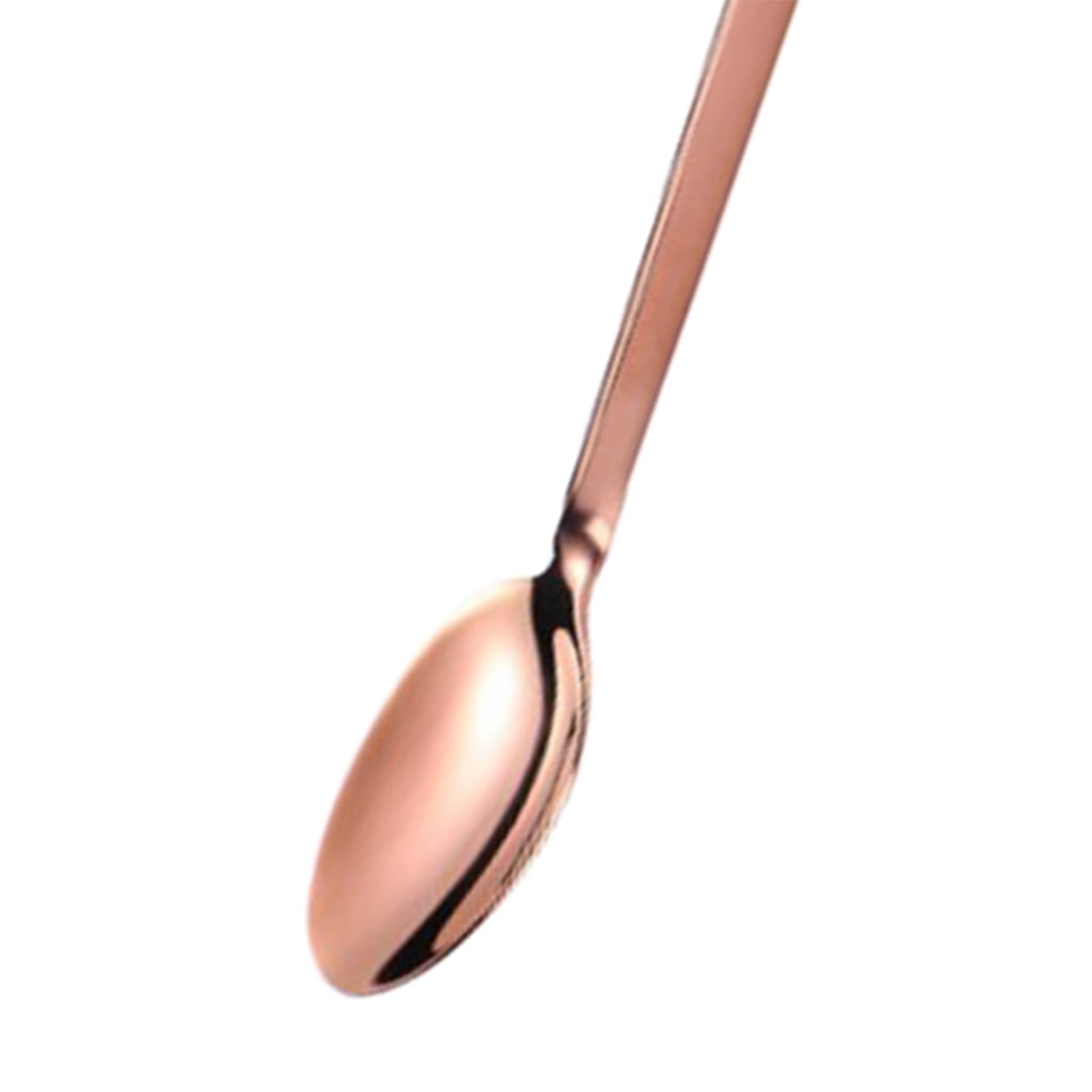 FLAMEER Stainless Steel Utensils Spoons Forks Flatware Cutlery Spoons For Kids Toddler Purple Spoon 16.2 x 2 cm 