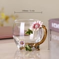 thumbnail image 3 of ACDANC Sunflower Lead-Free Glass Tea Cup with Spoon Set,Present for Christmas,Valentine'S Day,Best Present for Mother,Grandma,Girlfriend,Sister, 3 of 7