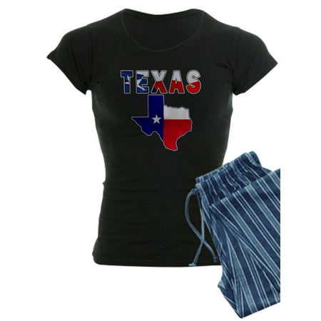 

CafePress - Flag Map With Texas - Women s Dark Pajamas
