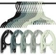 thumbnail image 2 of PYYAN-15 Pcs Travel Hangers Cruise Ship Essentials Foldable Portable Plastic Vacation Hangers Non Slip Clothes Drying Rack Travel Accessories for Dormitory School Hotel Laundry (Vintage Color), 2 of 4