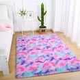 thumbnail image 3 of Lochas Super Soft Rainbow Area Rugs Colorful Carpet Plush Rug for Living Room Bedroom Kidroom Fluffy Mat,6'x9', 3 of 7
