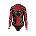 thumbnail image 4 of Body de superhéroe para hombre y mujer, traje de baño de manga larga con estampado 3D de Spiderman, Iron Man, ideal para carnaval, 4 of 4