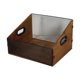 thumbnail image 1 of Caja de madera para guardar discos de vinilo, multiusos, ahorra espacio, resistente, para dormitorio y revistas., 1 of 9