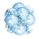 thumbnail image 2 of FELTECHELECTR 10 globos de látex de 30 cm con diseño de mapa del mundo y lentejuelas para decoración de fiestas (azul claro, lentejuelas azul claro), 2 of 6