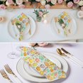 thumbnail image 3 of Easter Eggs Cloth Napkins, Colorful Eggs Spring Flowers Leaves Farmhouse Blue Washable and Reusable Dinner Napkins Set of 8, Table Napkin for Kitchen Party Birthday Wedding Hotel Housewarming 20"x20", 3 of 9