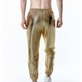 thumbnail image 5 of Njoeus Men's Night Club Shiny Pants Party Trousers Mens Sweatpants Hip Hop Dance Jogger Pants for Men Casual Sport Streetwear S-3XL, 5 of 7