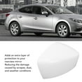 thumbnail image 4 of High Strength White Side Mirror Cap Cover for 3 Axela M3 2014-2016, 4 of 7