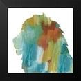 thumbnail image 2 of Nan 15x15 Black Modern Framed Museum Art Print Titled - Painterly Lion, 2 of 5