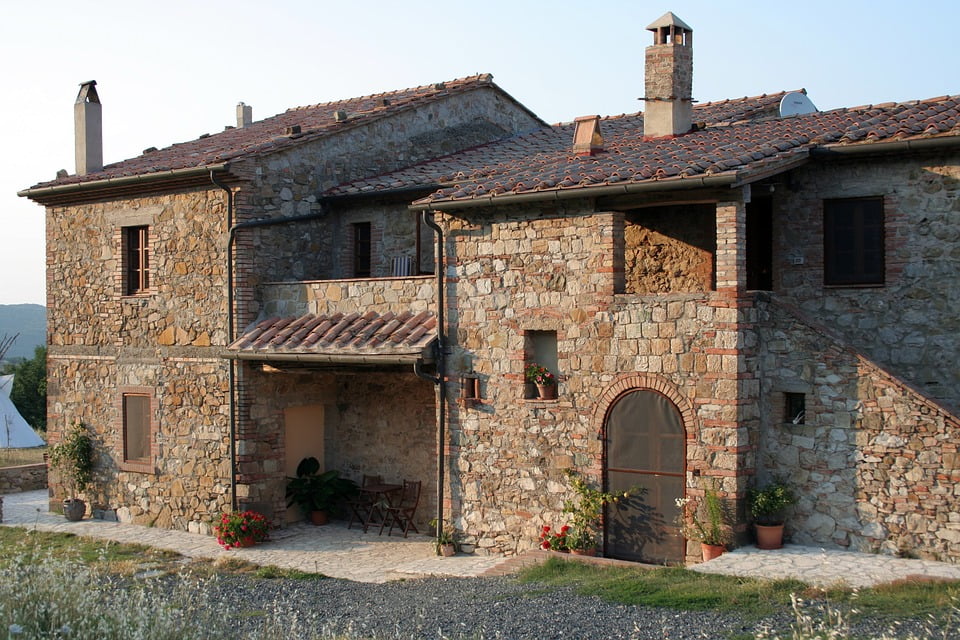 Canvas Print Italian House Stone Old Tuscany Italy Stone House Stretched Canvas 10 x 14 - Walmart.com - Walmart.com