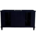 thumbnail image 5 of 61 in. Double Wooden Vanity Blue Black Galaxy Granite Oval Sink, 5 of 13