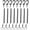 8Pcs Black, variant on 8 Pack Retractable Spring Coiled Lanyards, Anti-Lost Tool Safety Lanyards with Carabiner Clip