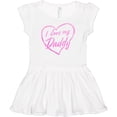 thumbnail image 3 of Inktastic I Love My Daddy in Pink Chalk Heart Girls Baby Dress, 3 of 5