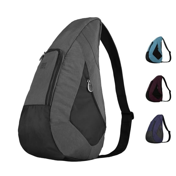 AmeriBag 19" Crossbody Sling Traveler Healthy Back Bag (Stormy Grey)