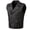 BLACK, variant on Men's Classic Cowhide Leather Motorcycle Biker Vest Stylish Vintage Club Riding Cruiser Touring Fashion Vest for Men XL