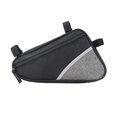 thumbnail image 1 of GrisBolsa triangular impermeable para bicicleta - Bolsa para cuadro, Bolsa triangular para candado de bicicleta, Chubasquero - Bolsa para cuadro de bicicleta, 1 of 5
