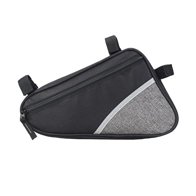 GrisBolsa triangular impermeable para bicicleta - Bolsa para cuadro, Bolsa triangular para candado de bicicleta, Chubasquero - Bolsa para cuadro de bicicleta