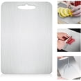 thumbnail image 2 of Titanium Cutting Board, Stainless Steel Cutting Board, Double Sided Titanium Meat Cutting Board, Fruit Cutting Board, 2 of 5