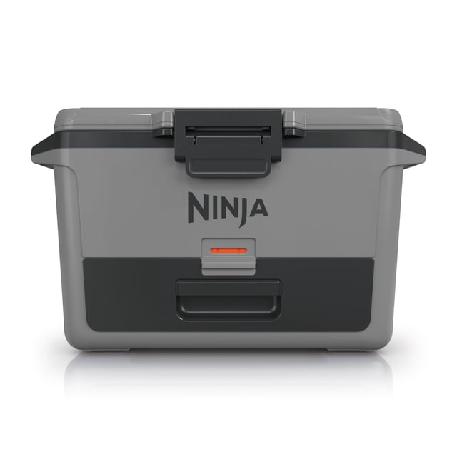Ninja FB151GY FrostVault Enfriador duro de 50 cuartos con zona seca, cajón de almacenamiento seco con temperatura de refrigerador integrado, refrigerador aislado de alta resistencia, mantiene el hielo