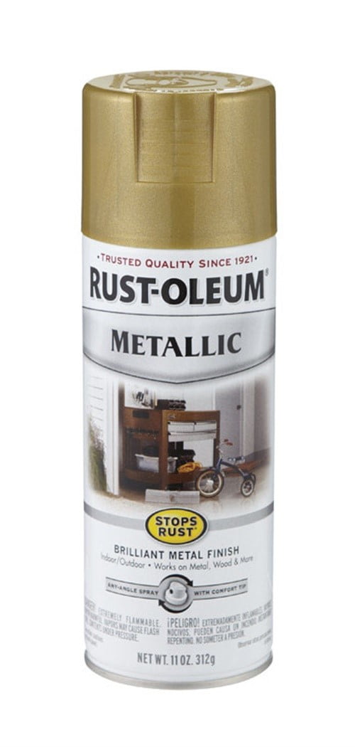 RustOleum Stops Rust Metallic Spray Paint, Gold, 11 Oz.