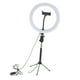 thumbnail image 1 of Luz LED de 10 Pulgadas con Soporte para Trípode, de Luz Regulable, Alimentado por USB, Soporte para Teléfono para Transmisión en vivo Soledad Luz de anillo blanca para fotografía, 1 of 8