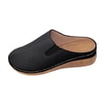 thumbnail image 2 of YOUYEDIAN Orthopedic Shoes for Women Spring Walking Slip on Non Slip Arch Support Sneakers Wide Comfortable Mesh Closed Toe Shoes (Black), 2 of 8