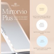 Project E Beauty Mirrorvio+ | LED Travel Vanity Mirror | for Flawless Makeup Application | Compact