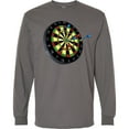 thumbnail image 3 of Inktastic Dart Board Long Sleeve T-Shirt, 3 of 5