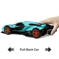 thumbnail image 3 of CHUNYAN Toy Cars V12 Sports Car Toy with Light and Sound Diecast Metal Model Cars for 3+ Year Old Boys Pull Back Race Car Gift Toys for Kids Ages 3+ (Blue), 3 of 7