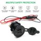 thumbnail image 5 of Red Cargador USB Dual para manillar de motocicleta, 12v, resistente al agua, enchufe para encendedor de cigarrillos, 5 of 5
