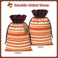 thumbnail image 4 of Color Matching Linen Bundle Mouth Gift Bag Can Be Used For Daily Small Items Orangered Stripe Hand-Drawn Sketch_3 Small, 4 of 8