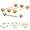 Golden, variant on Opvise 9Pcs Mixed Style Lip Nipple Tongue Bar Barbell Ring Labret Body Piercing Jewelry