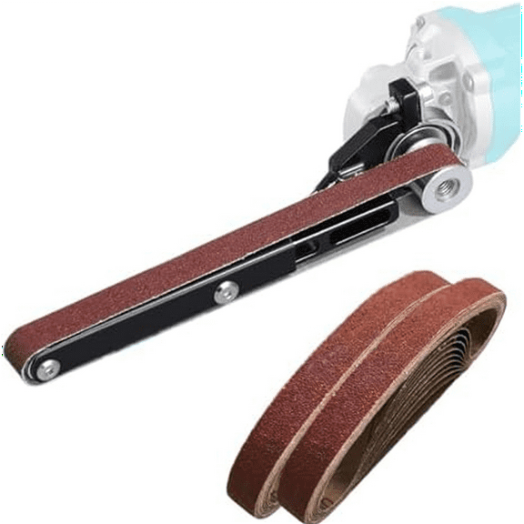 Belt Sander Adapter for Angle Grinder Pipe Tube Bracket, Grinder Bearing Sanding Support for Polishing Rust Removal,As Shown