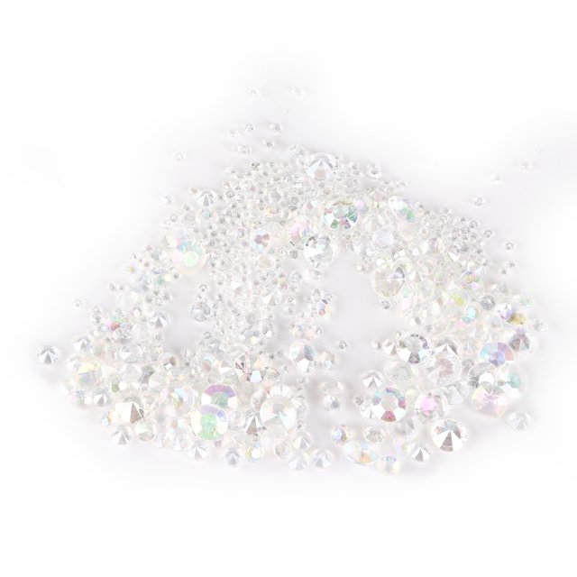4000 piezas de diamantes de imitación acrílicos no tóxicos sin olor AB Color mezclado 3/6/10mm para decoraciones de joyería DIY manualidades