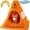 Orange with blanket, variant on Caution Bad Cat Bed, Funny Cone Enclosed Cat Bed with Zipper, Soft Fleece Cozy Cat Cave House with Detachable Washable Cushion, Warm Hideout Pet Bed