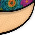 thumbnail image 3 of 36.2 Inch Round Floor Mat Colorful Blooming Flowers Carpet Decor Rug for Living Room Bedroom, 3 of 6