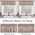 thumbnail image 6 of Curtain Valance for Windows Ocean Coral Starfish Conch Kitchen Curtain Valances Marine Life Linen Valances Window Treatments Short Curtains for Kitchen Living Room Bedroom Home Decor 54x18 Inch, 6 of 9