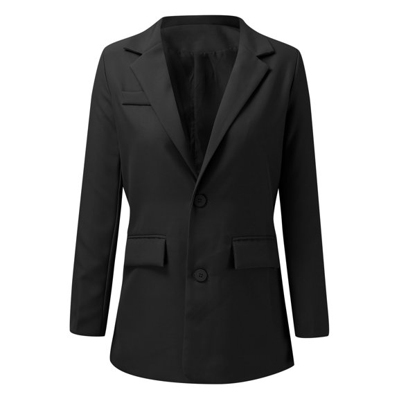 Vedolay Coats Suit Jackets for Women Blazer for Work 2023 Business Casual Slim Fit Elegant Jackets,Black L